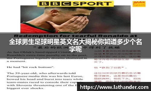 全球男生足球明星英文名大揭秘你知道多少个名字呢